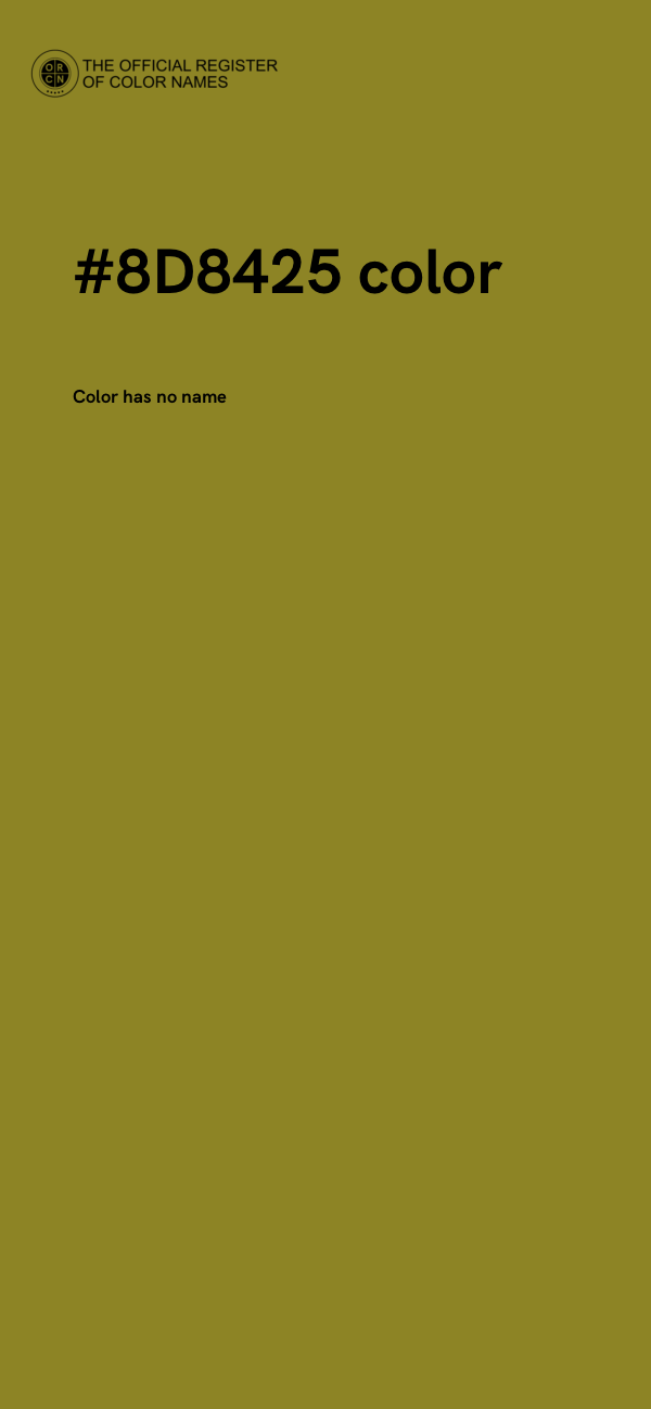 #8D8425 color image