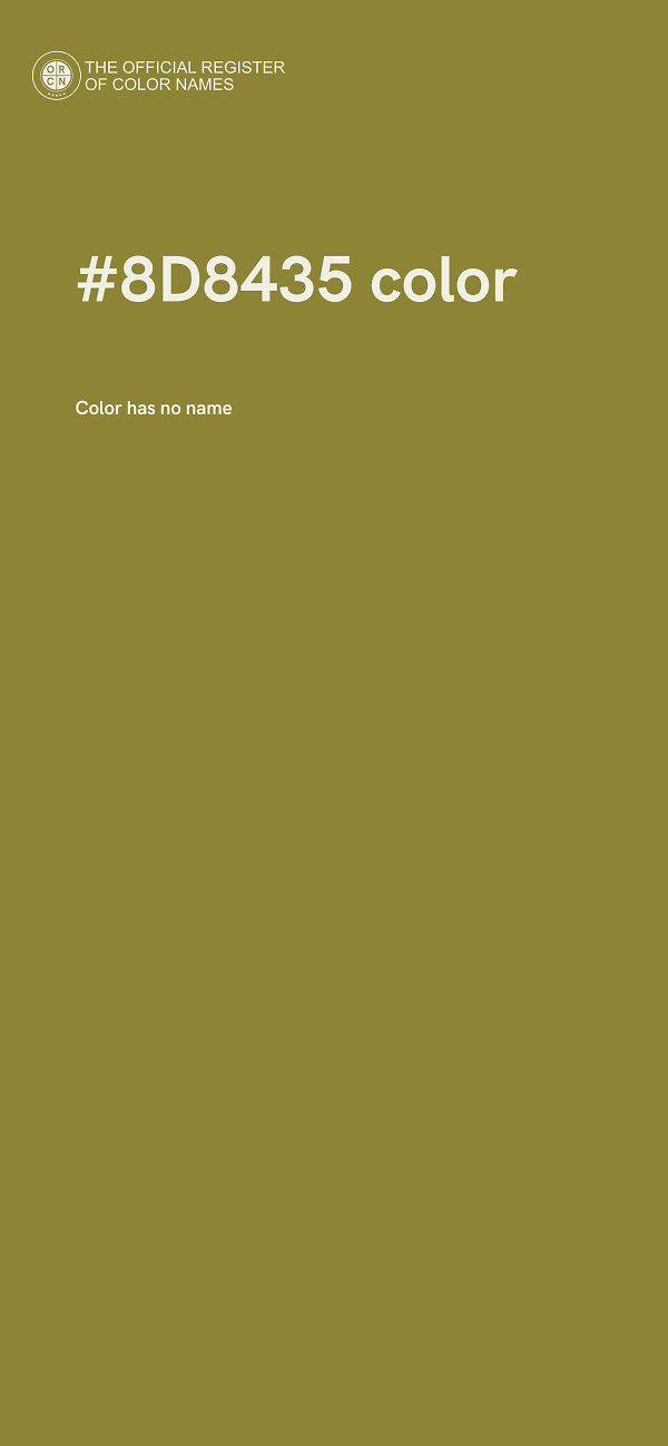 #8D8435 color image