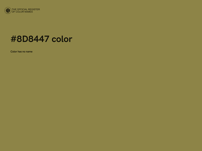 #8D8447 color image