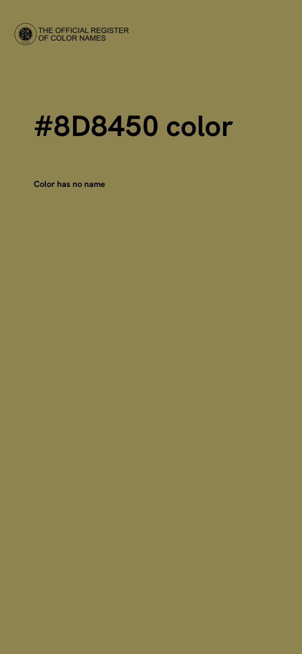 #8D8450 color image