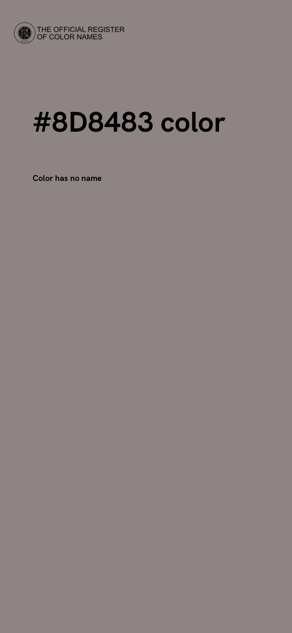 #8D8483 color image