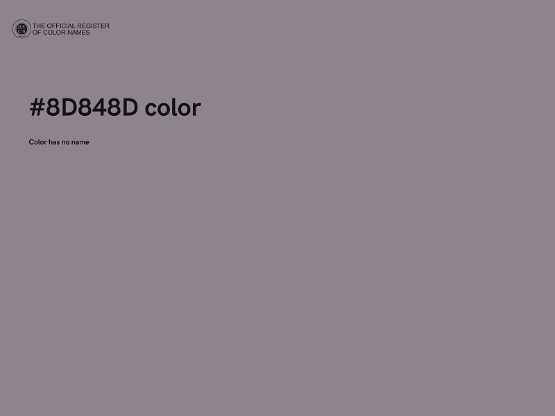 #8D848D color image