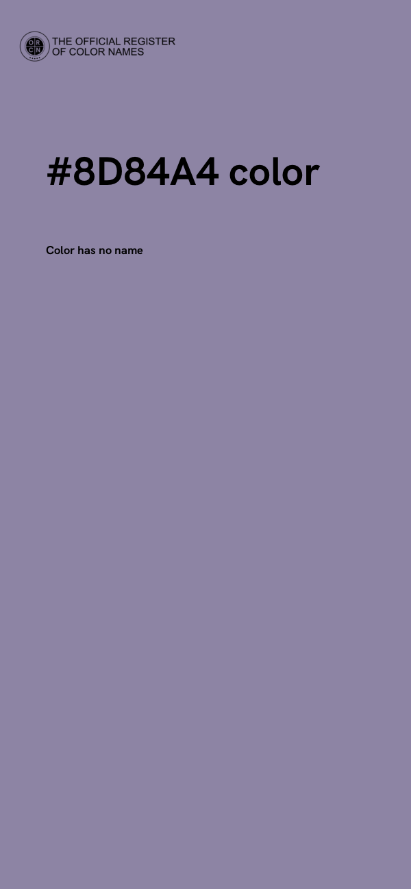 #8D84A4 color image