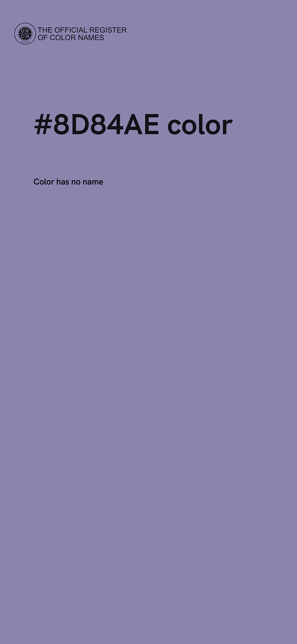#8D84AE color image
