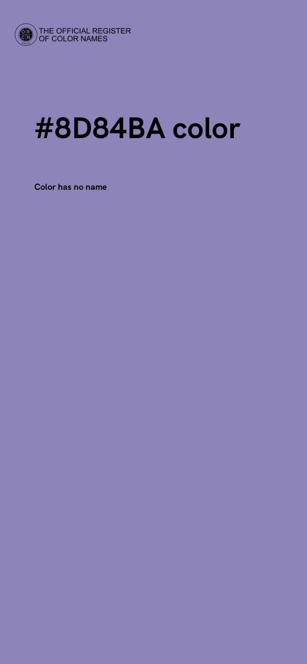 #8D84BA color image