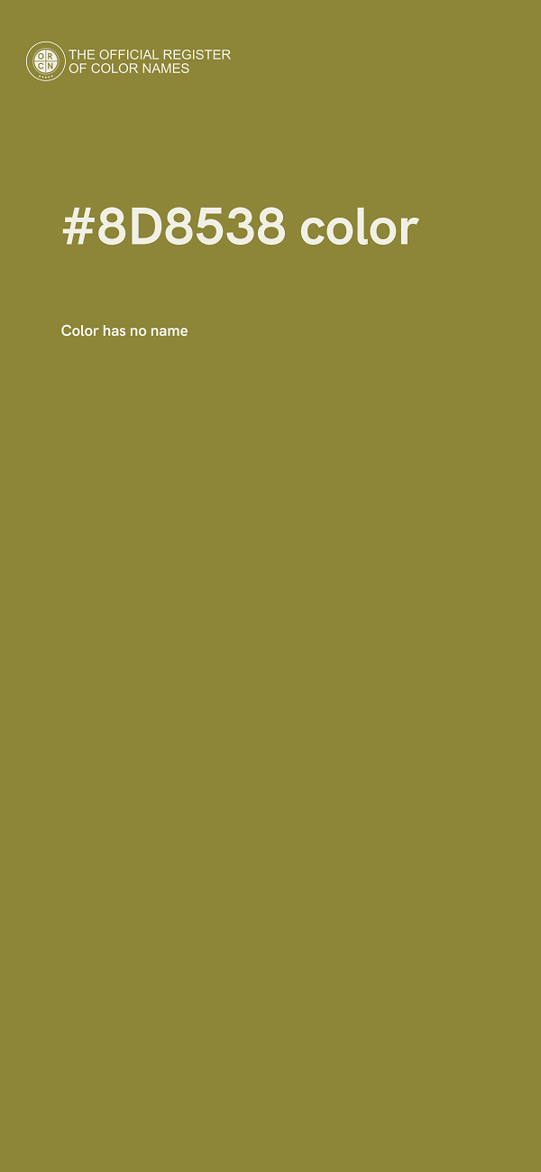 #8D8538 color image