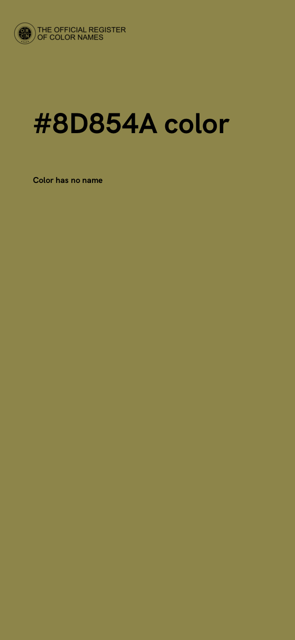 #8D854A color image