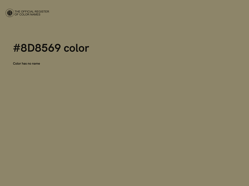 #8D8569 color image