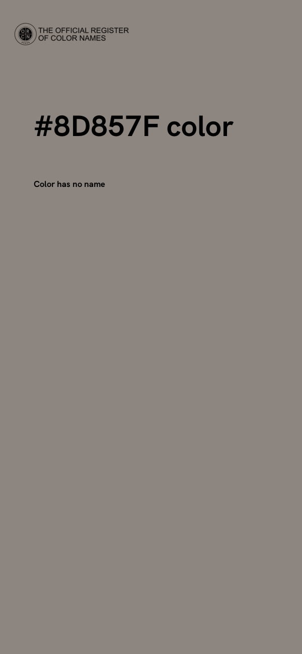 #8D857F color image