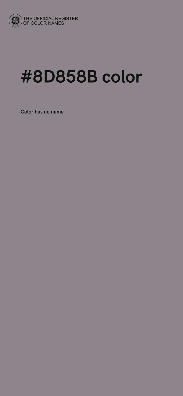 #8D858B color image