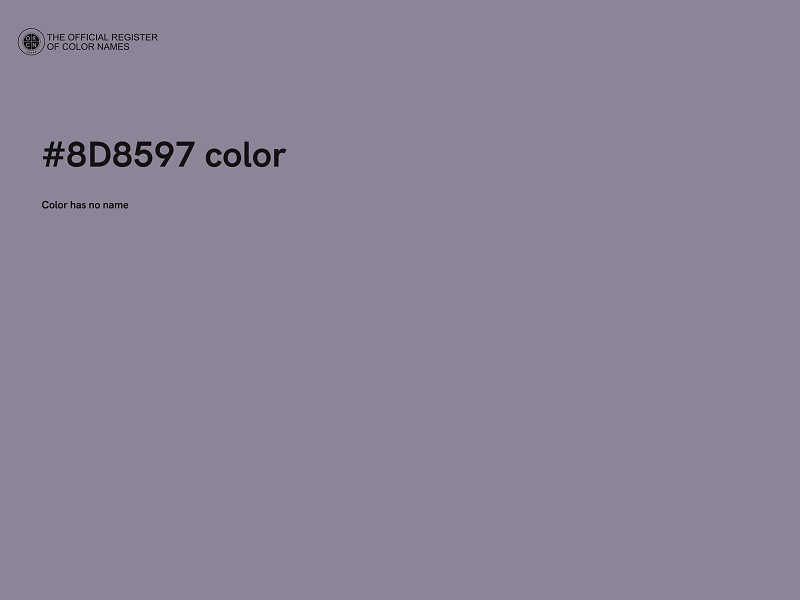 #8D8597 color image