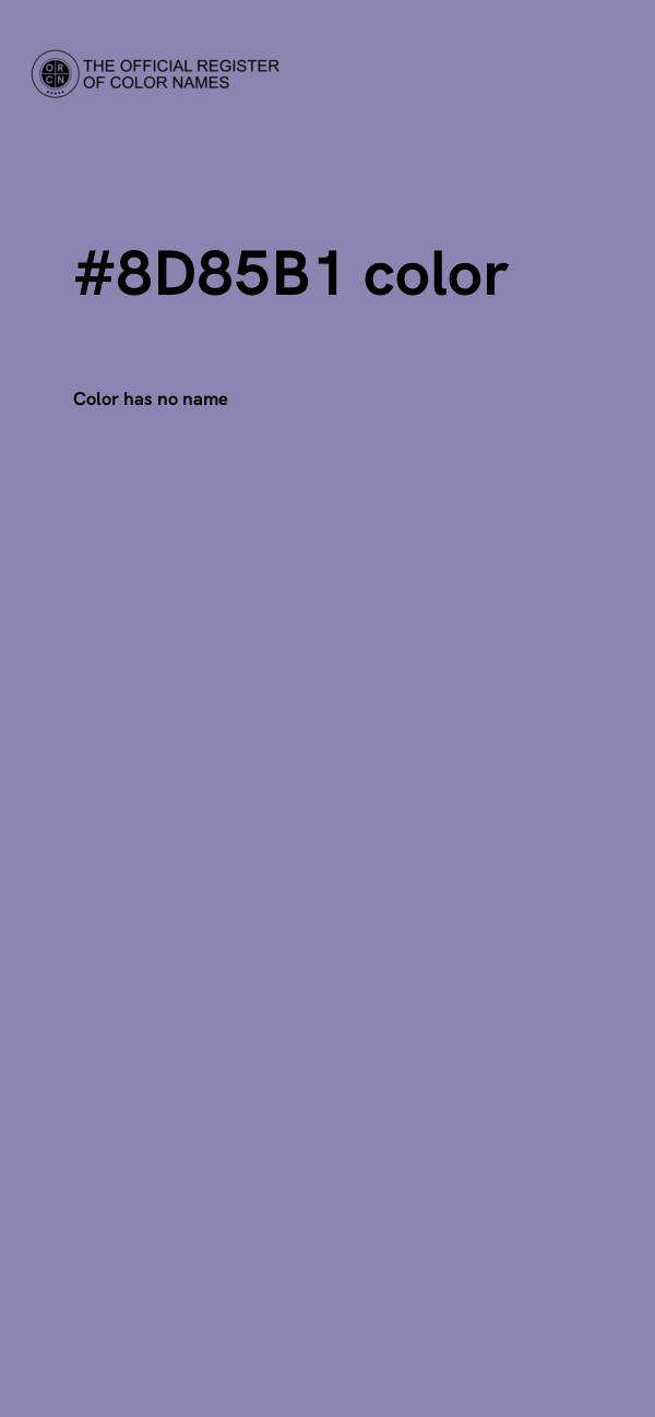 #8D85B1 color image