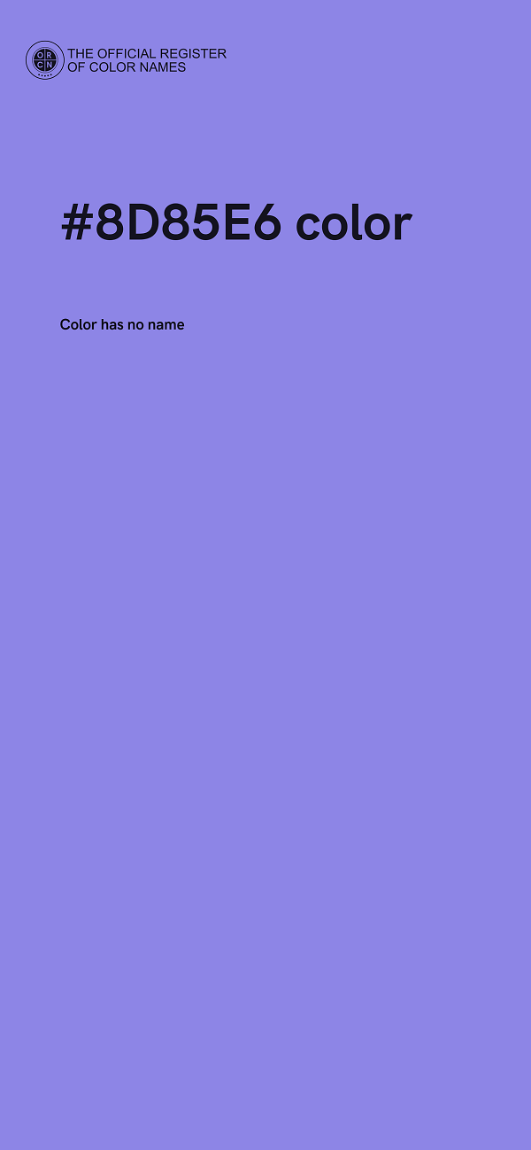 #8D85E6 color image
