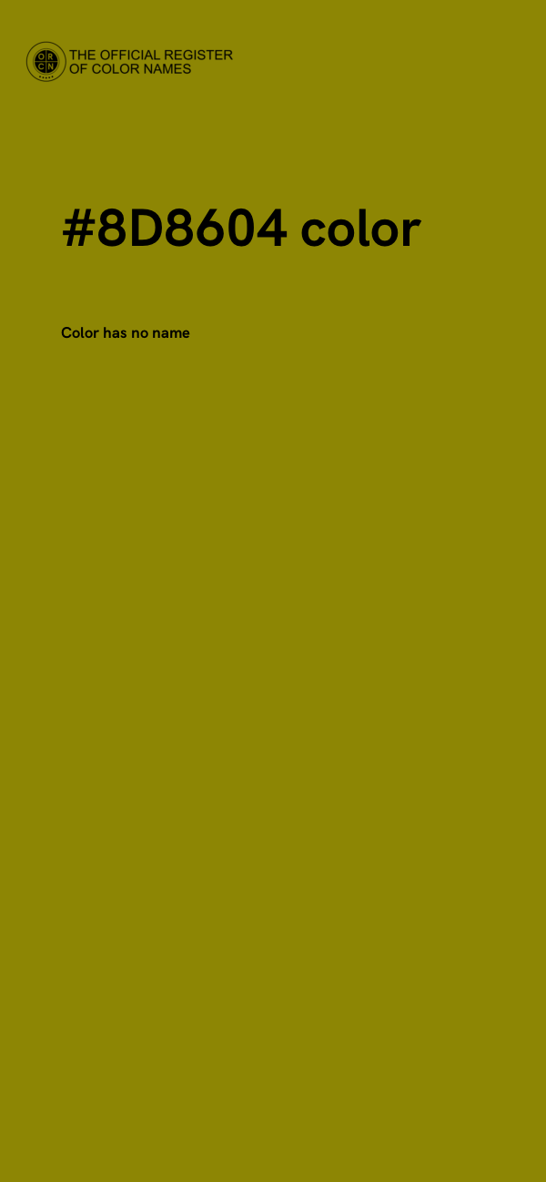 #8D8604 color image