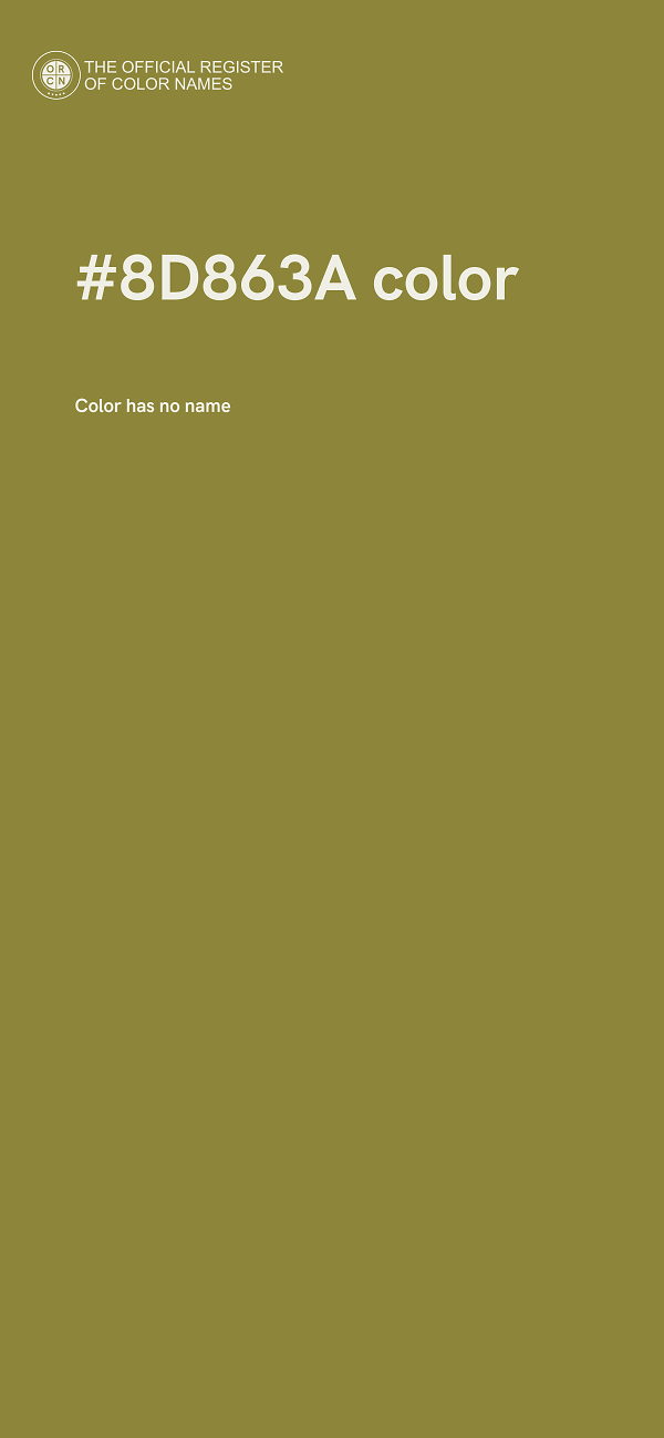 #8D863A color image