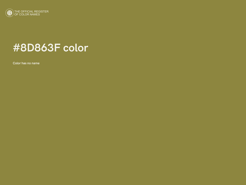 #8D863F color image
