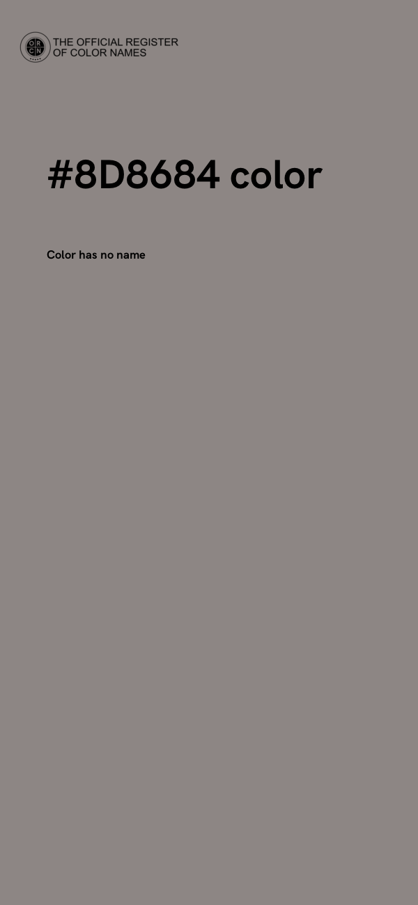 #8D8684 color image