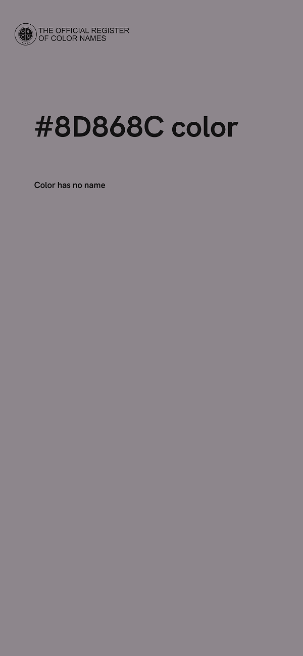 #8D868C color image