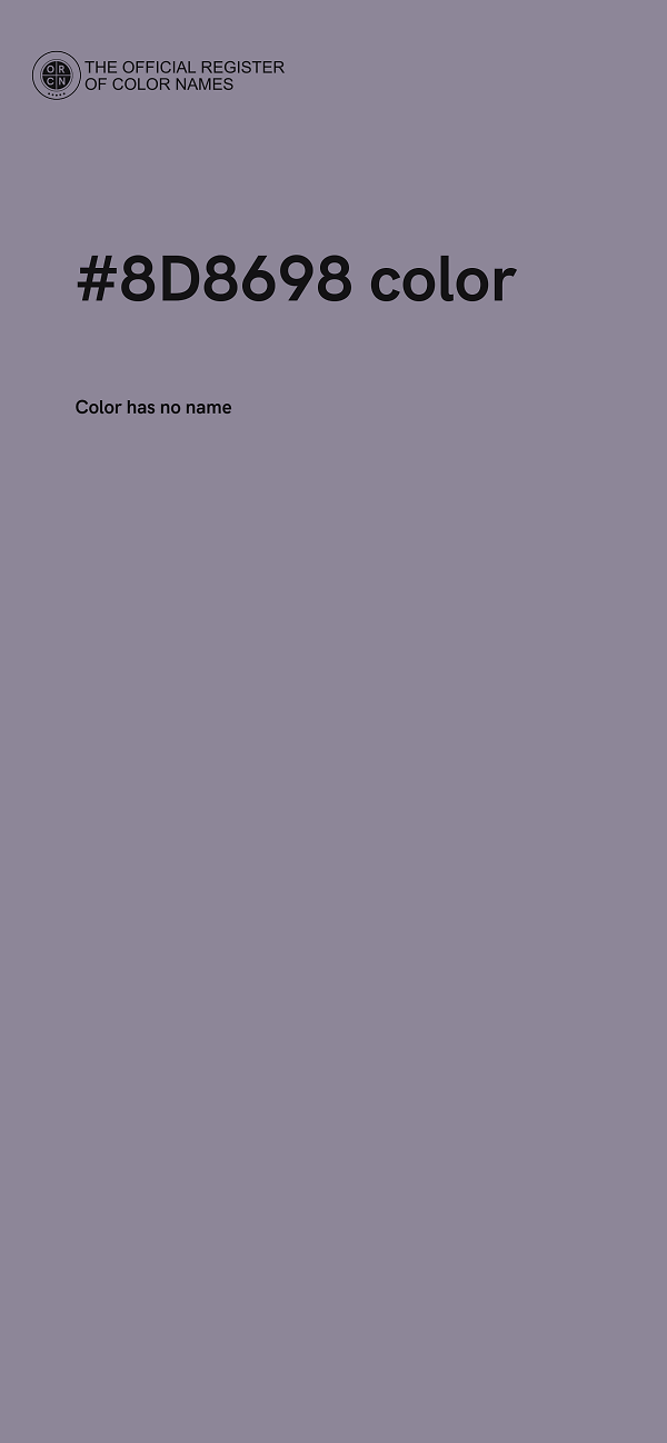 #8D8698 color image