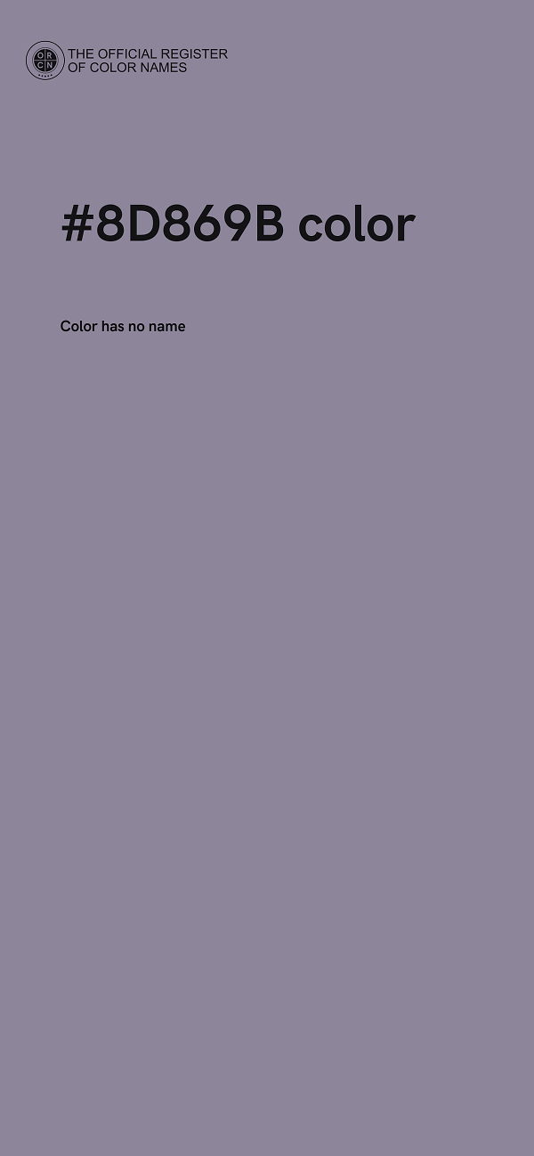 #8D869B color image