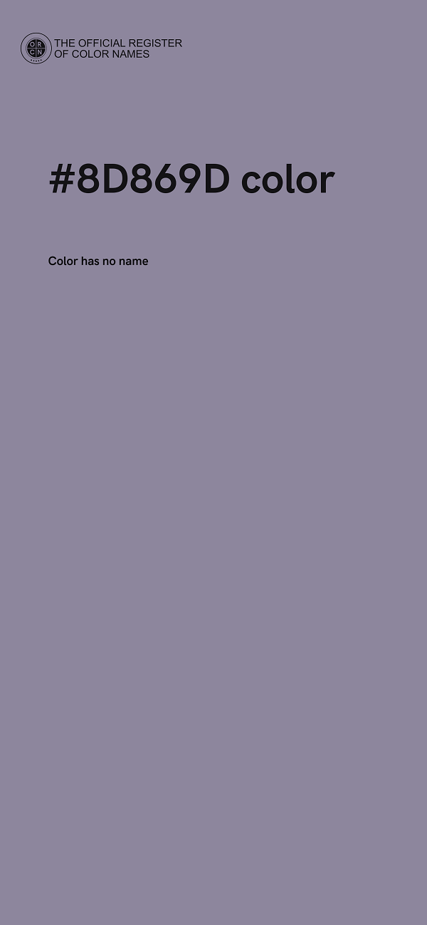 #8D869D color image