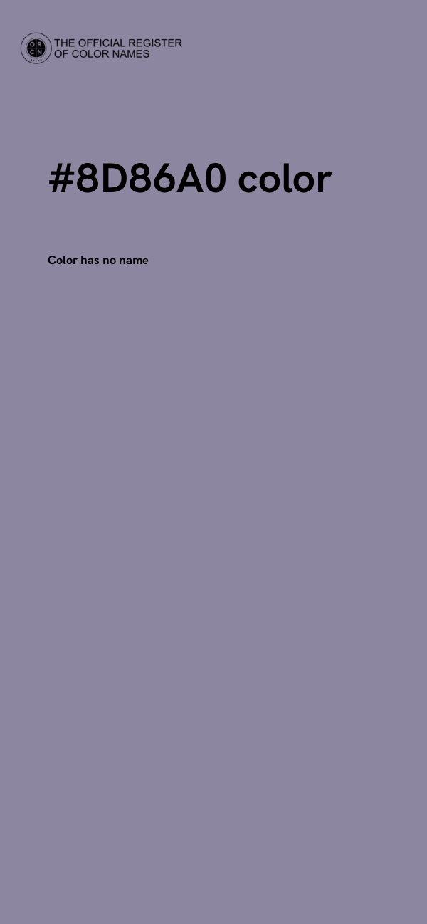 #8D86A0 color image