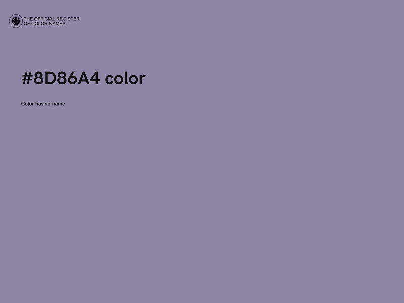 #8D86A4 color image