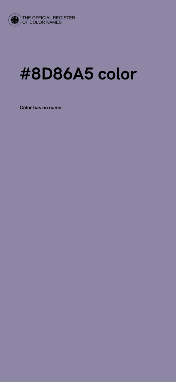 #8D86A5 color image