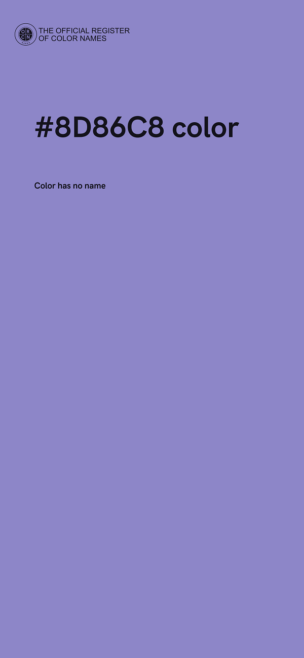 #8D86C8 color image