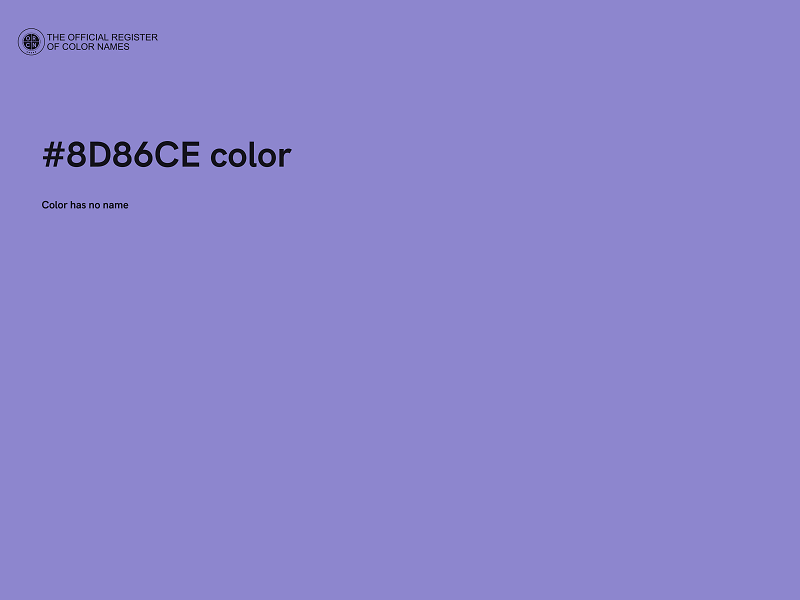 #8D86CE color image