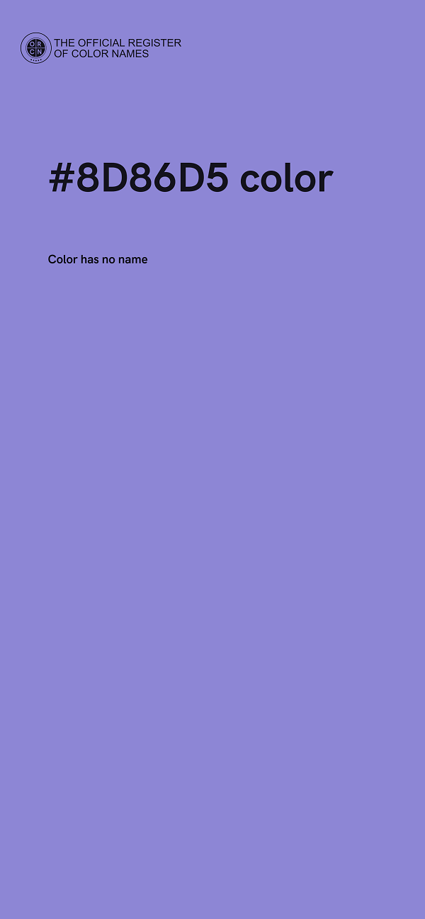 #8D86D5 color image