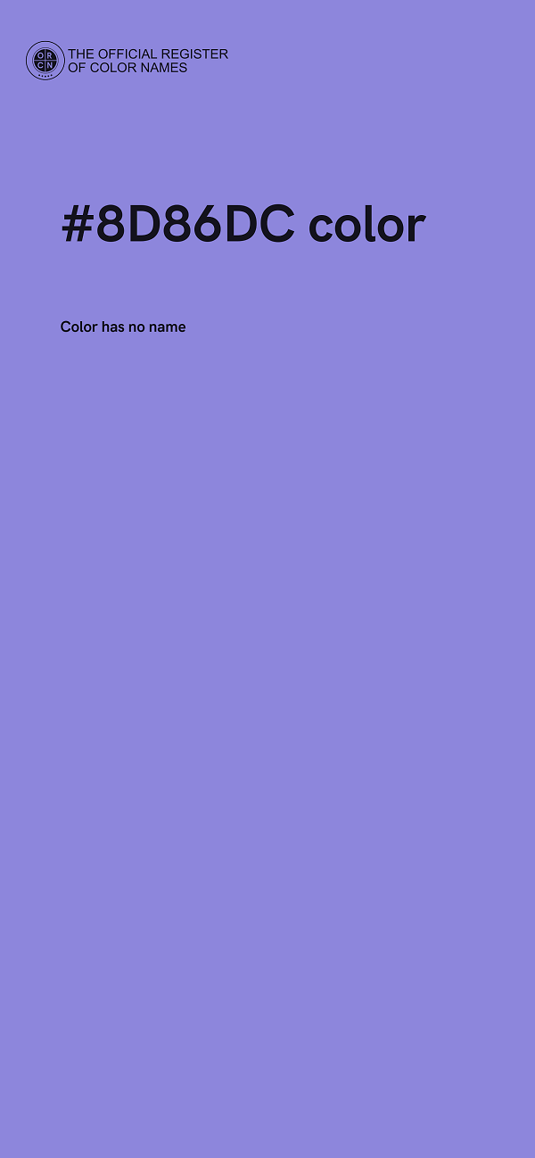 #8D86DC color image