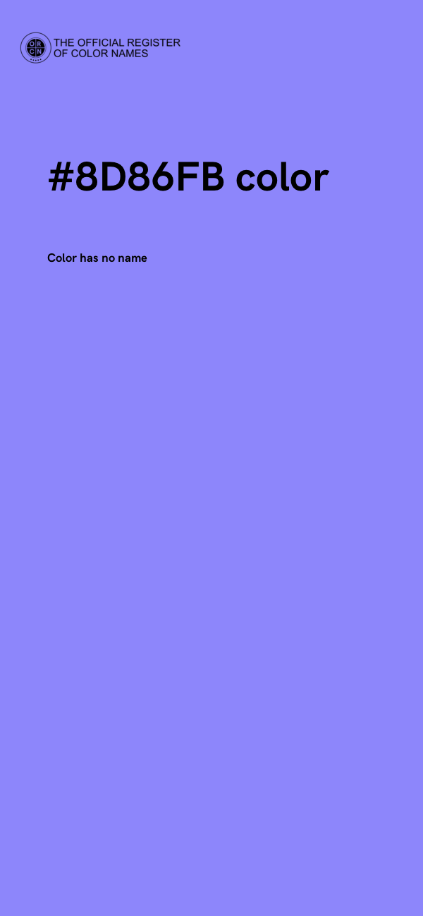 #8D86FB color image