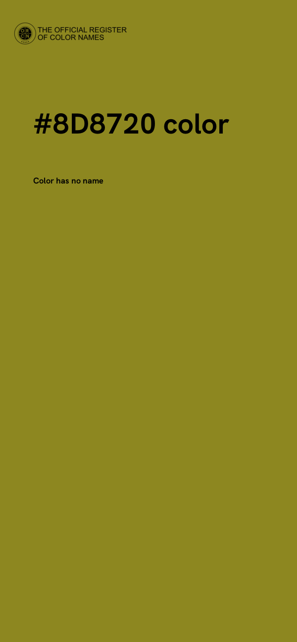#8D8720 color image