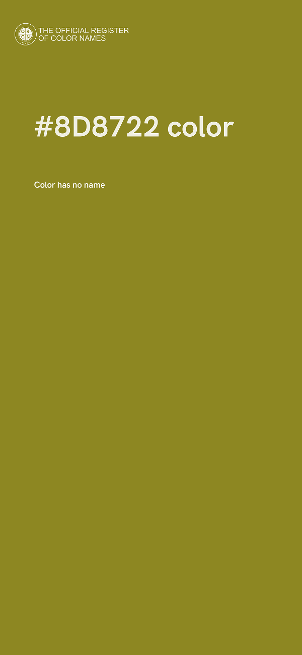 #8D8722 color image