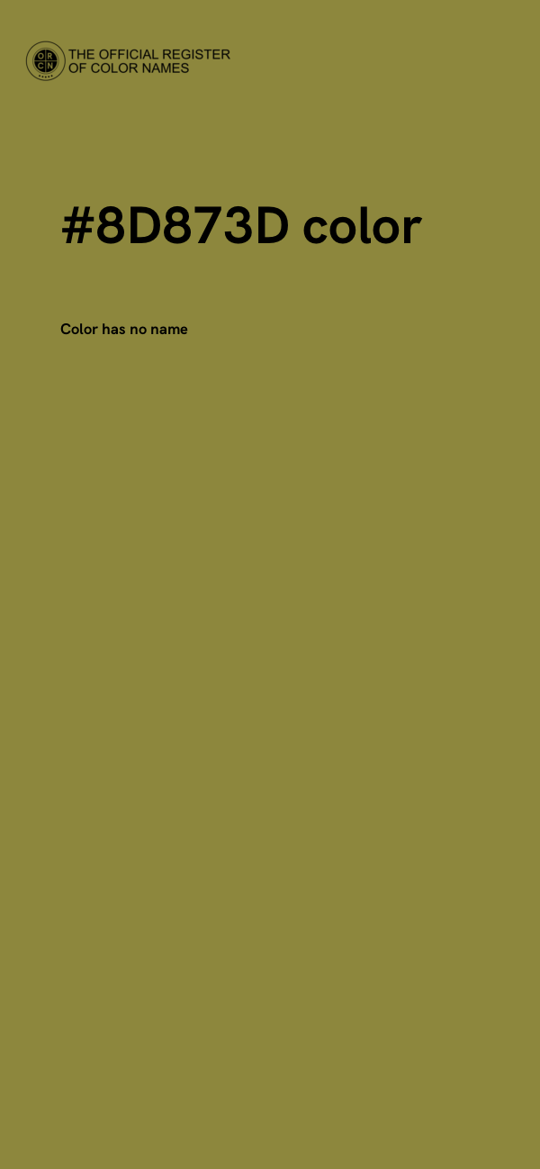 #8D873D color image