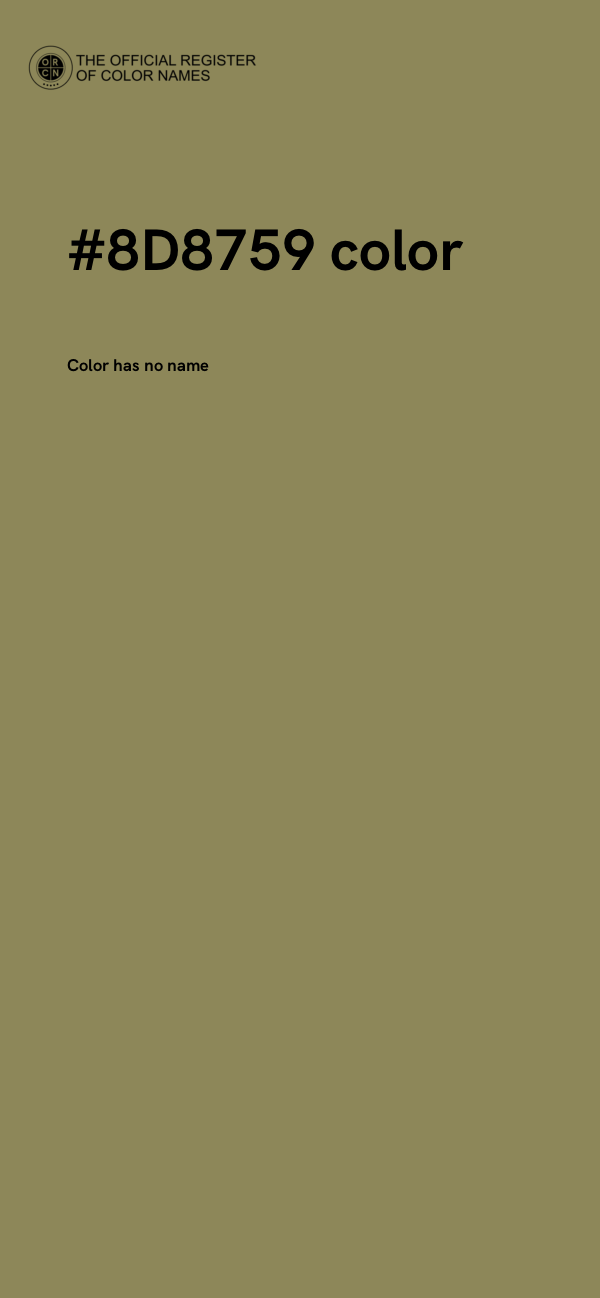 #8D8759 color image