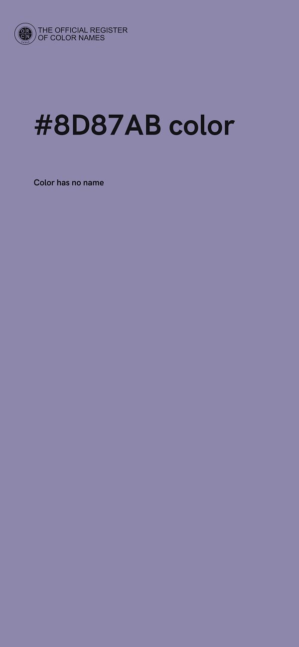 #8D87AB color image