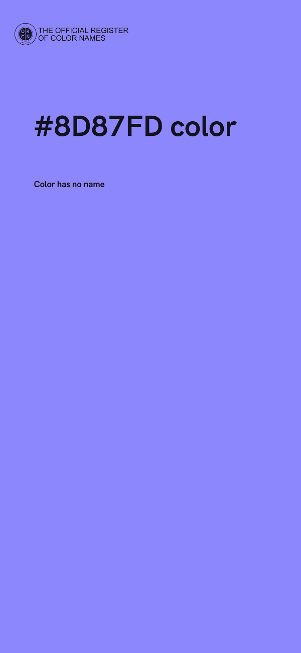 #8D87FD color image