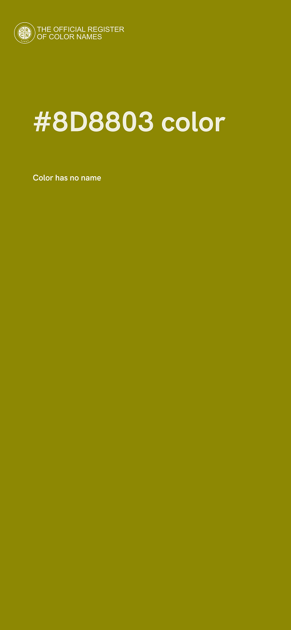 #8D8803 color image
