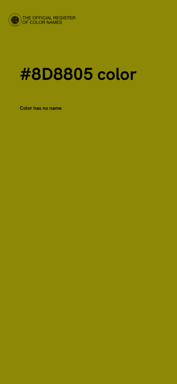#8D8805 color image