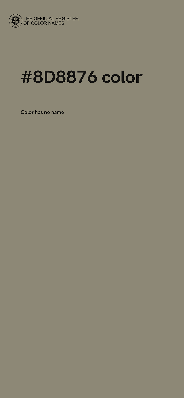 #8D8876 color image