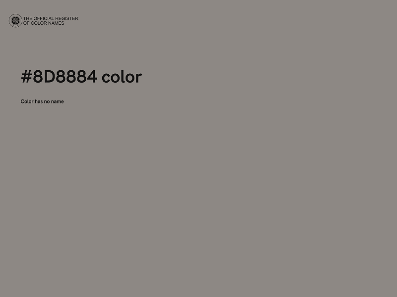 #8D8884 color image