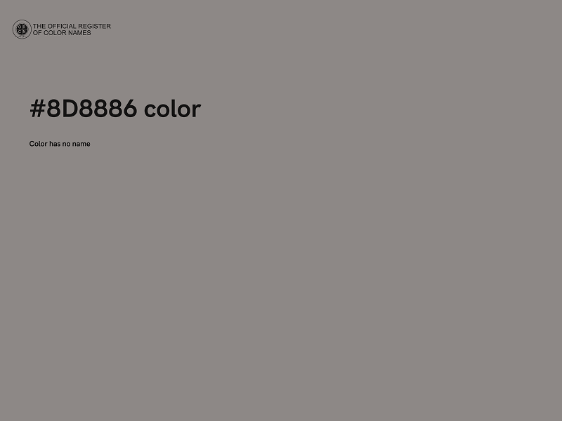 #8D8886 color image