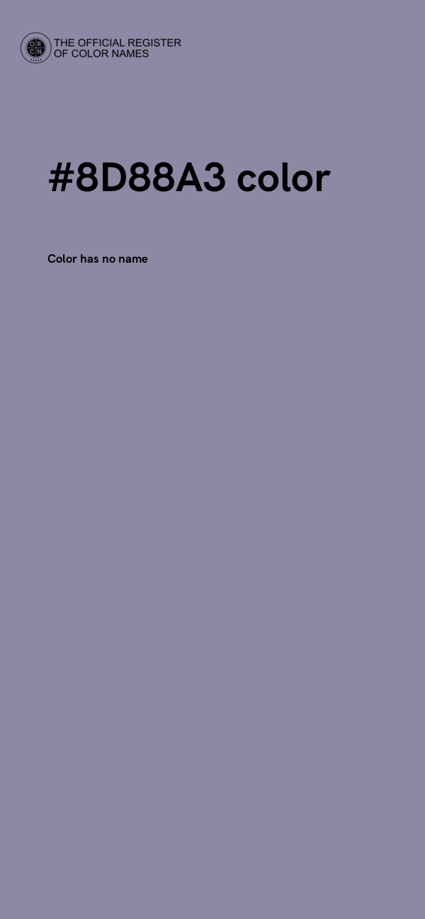 #8D88A3 color image