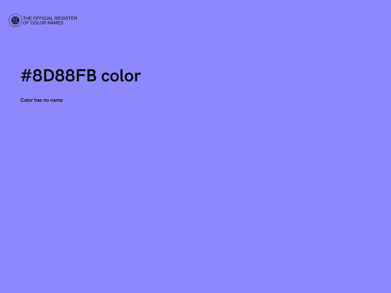 #8D88FB color image