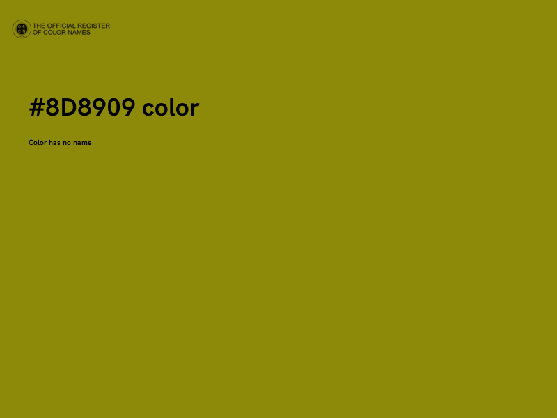 #8D8909 color image