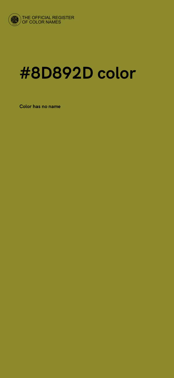 #8D892D color image