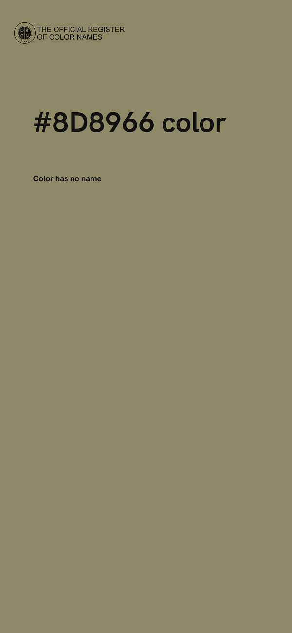 #8D8966 color image