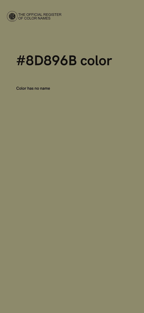 #8D896B color image